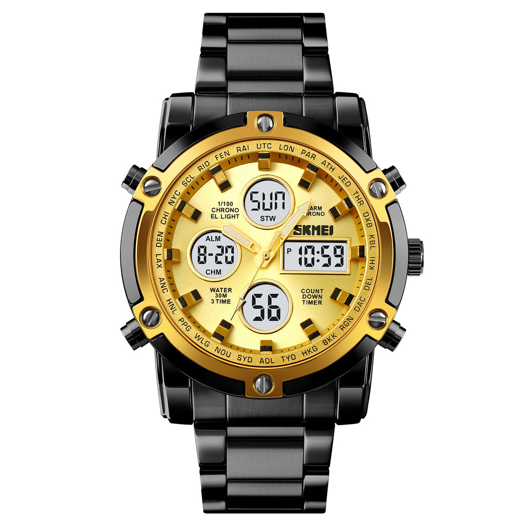 Stahlarmband-Uhr mit Quarzwerk – Silberschale – Bild 4 | LuxeStyle