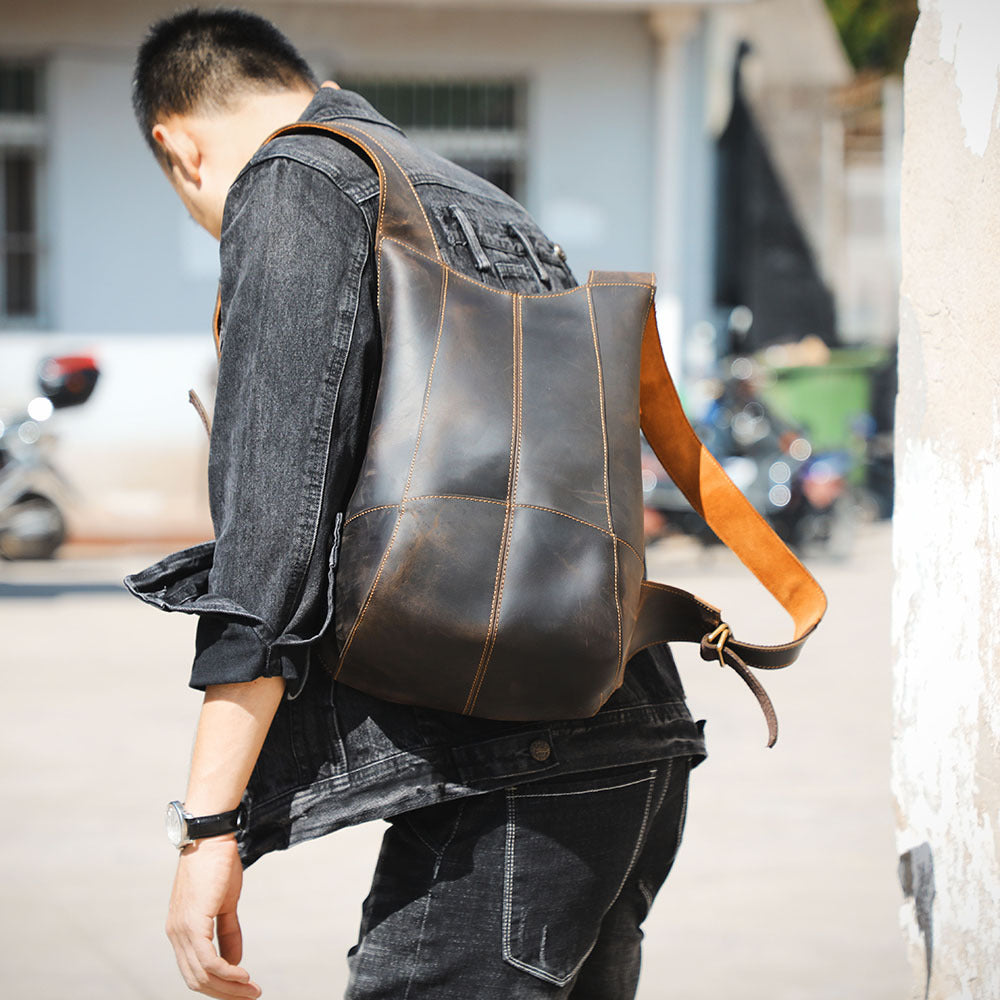 Damen Rucksack aus Rindsleder – Bild 3 | LuxeStyle