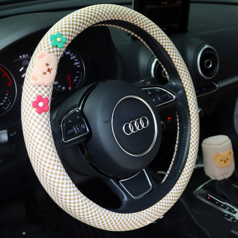 Kissenbezug aus Baumwolle für Auto – 3-teiliger Set – Bild 3 | LuxeStyle
