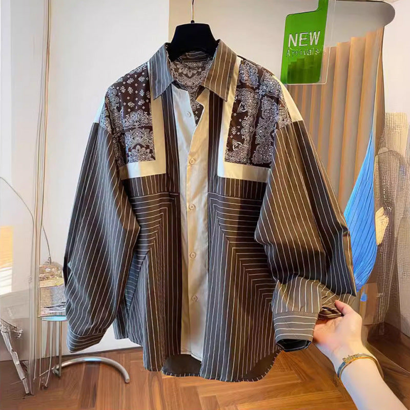Locker geschnittenes Langarmshirt mit Ethno-Print – Bild 6 | LuxeStyle
