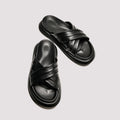 Legere Cross-Strap Leder-Sandalen für Herren