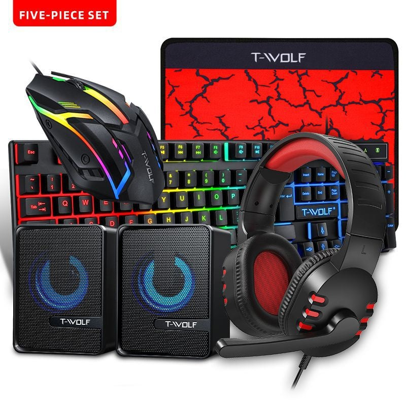 Gaming‑Set mit beleuchteter Tastatur, Maus, Headset und Lautsprechern – Bild 12 | LuxeStyle