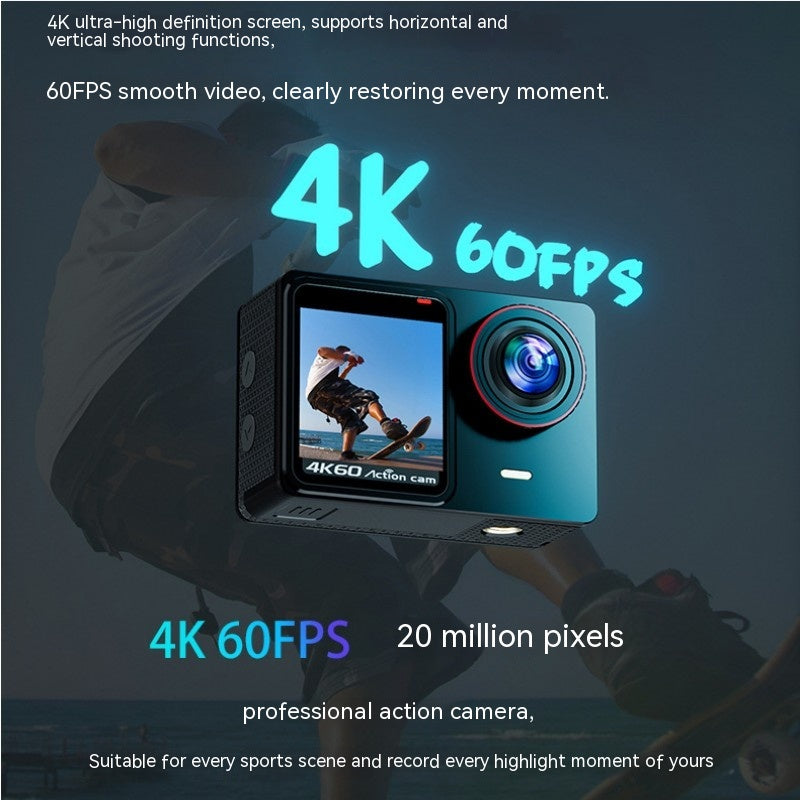 Wasserdichte Action-Kamera mit 4K-Auflösung
