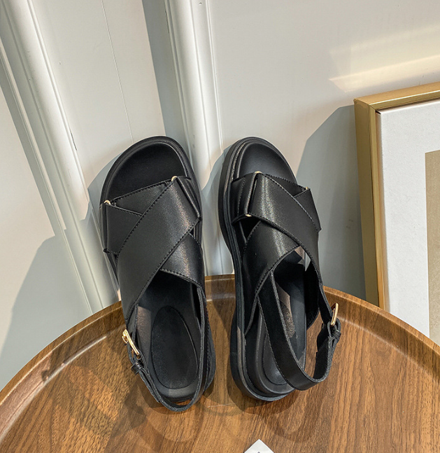 Leder Plateau Sandalen – Bild 2 | LuxeStyle