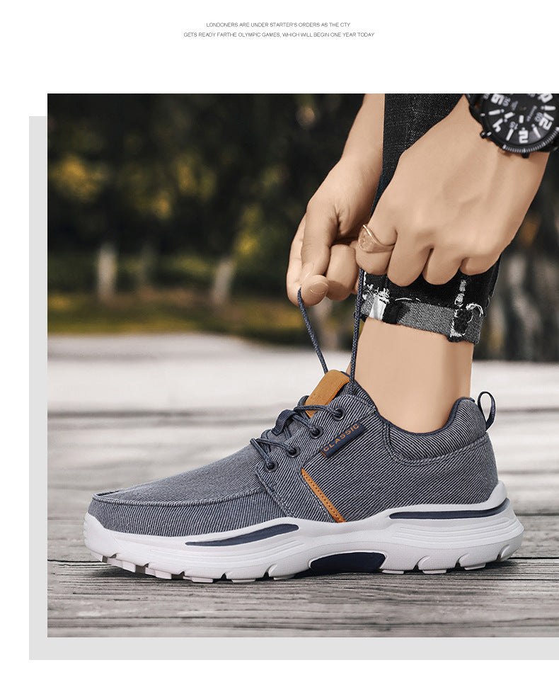 Canvas Schnür-Sneaker für Herren – Bild 9 | LuxeStyle