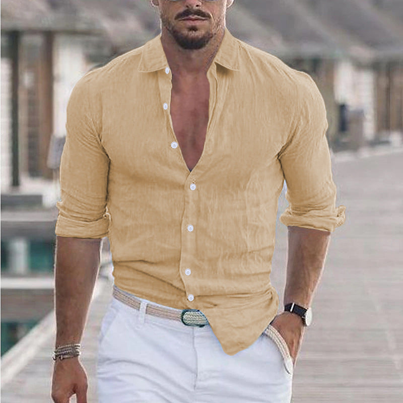 Herren Hemd aus Baumwolle und Leinen – Bild 17 | LuxeStyle