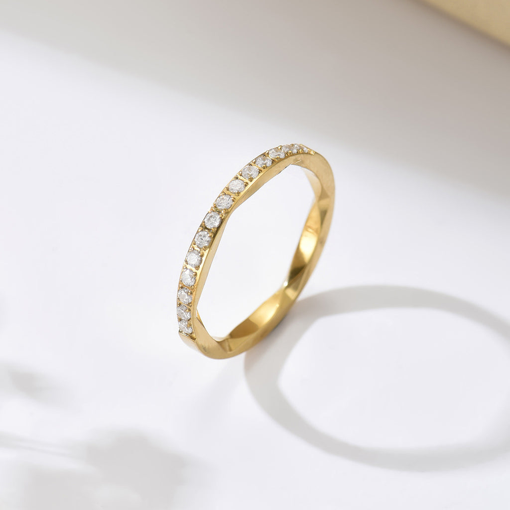 Ring mit Zirkonia-Einlagen – Bild 7 | LuxeStyle