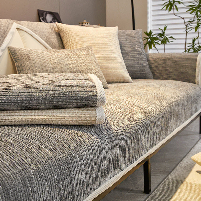 Chenille Sofabezug "Stream" – Bild 2 | LuxeStyle