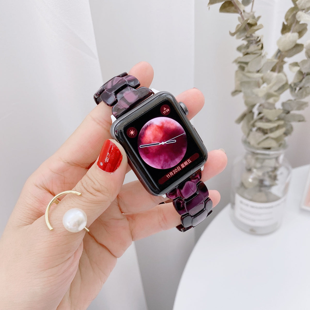 Smart Watch Ovales Harzarmband – Bild 10 | LuxeStyle