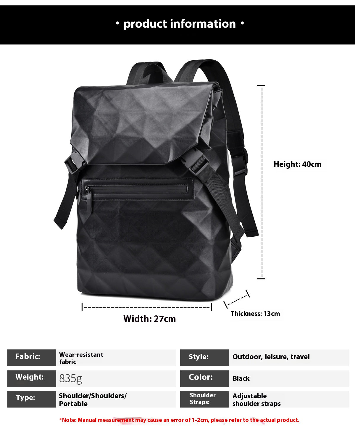 Diamond Lattice Herren Rucksack
