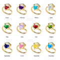 Personalisierter Bachelor-Ring mit Geburtsstein