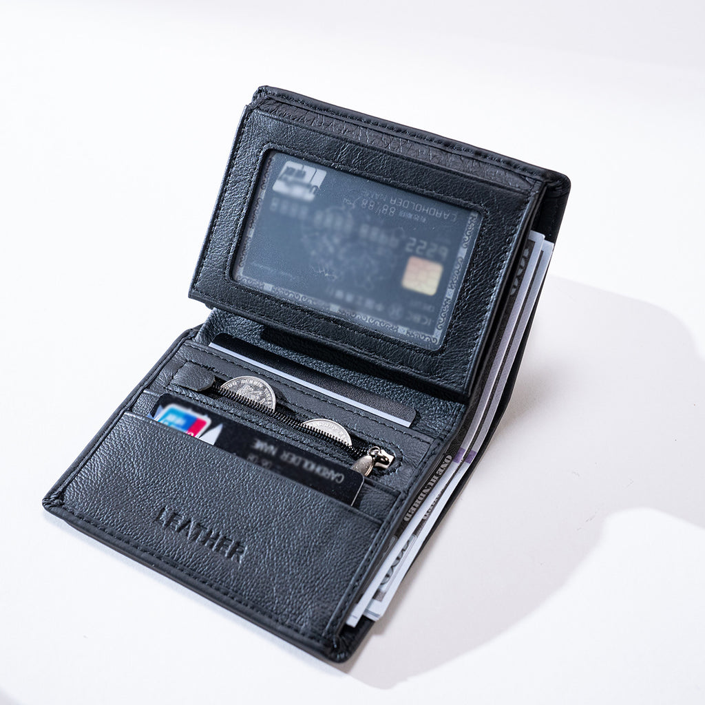 Herren Brieftasche aus Vollnarbenleder mit RFID-Schutz
