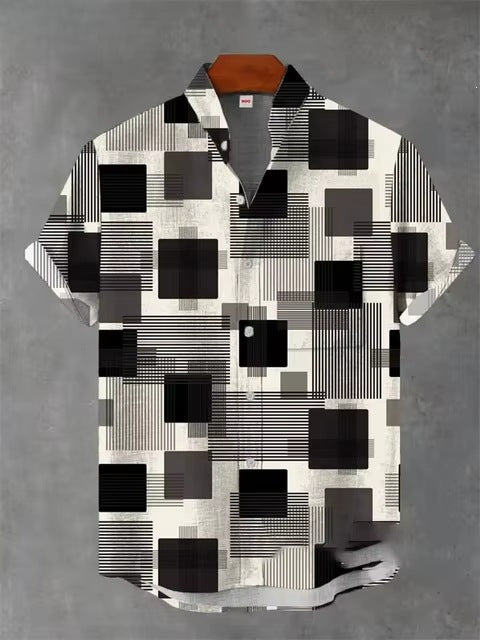 Retro-Herren-Shirt mit 3D-Druck