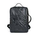 Rindsleder-Rucksack für Herren im Retro-Stil