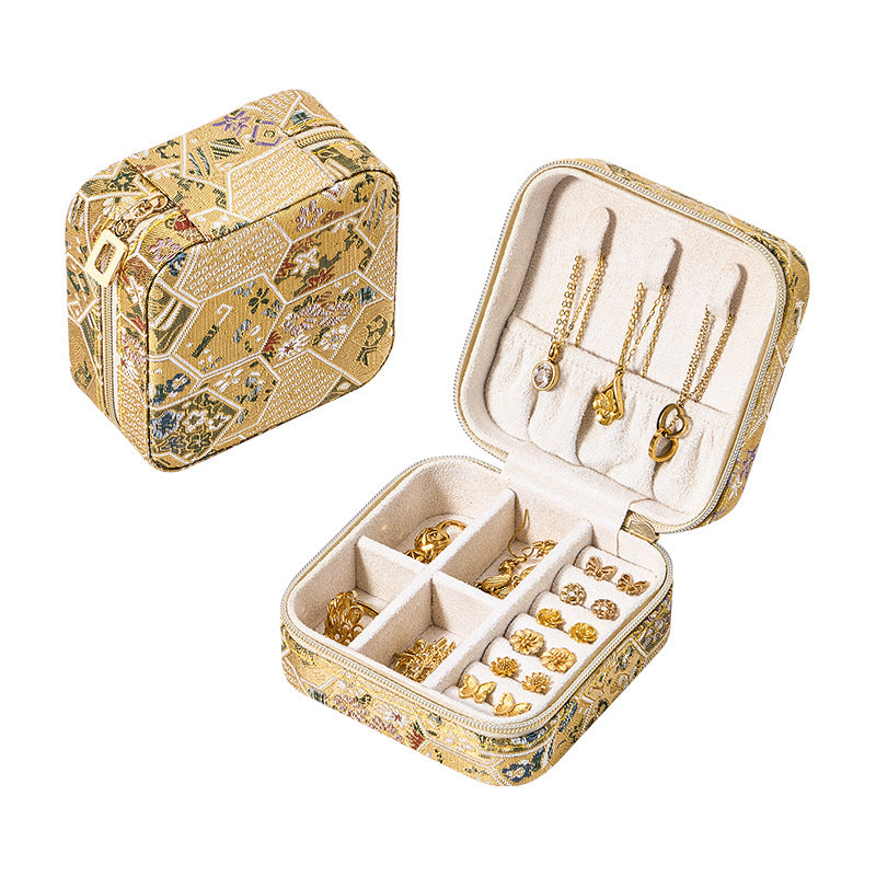 Tragbare Schmuckbox für Ringe & Halsketten