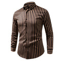 Streifen Langarm Slim Fit Businesshemd
