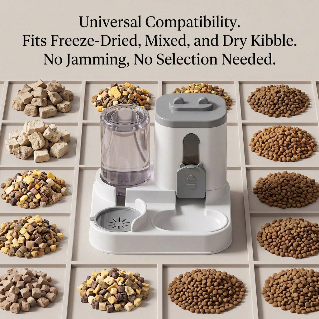 Futter- & Wasserspender Katze, 4 Farben