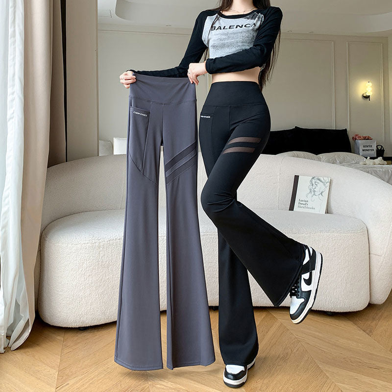 High-Waist Yoga Hose mit Mesh-Taschen