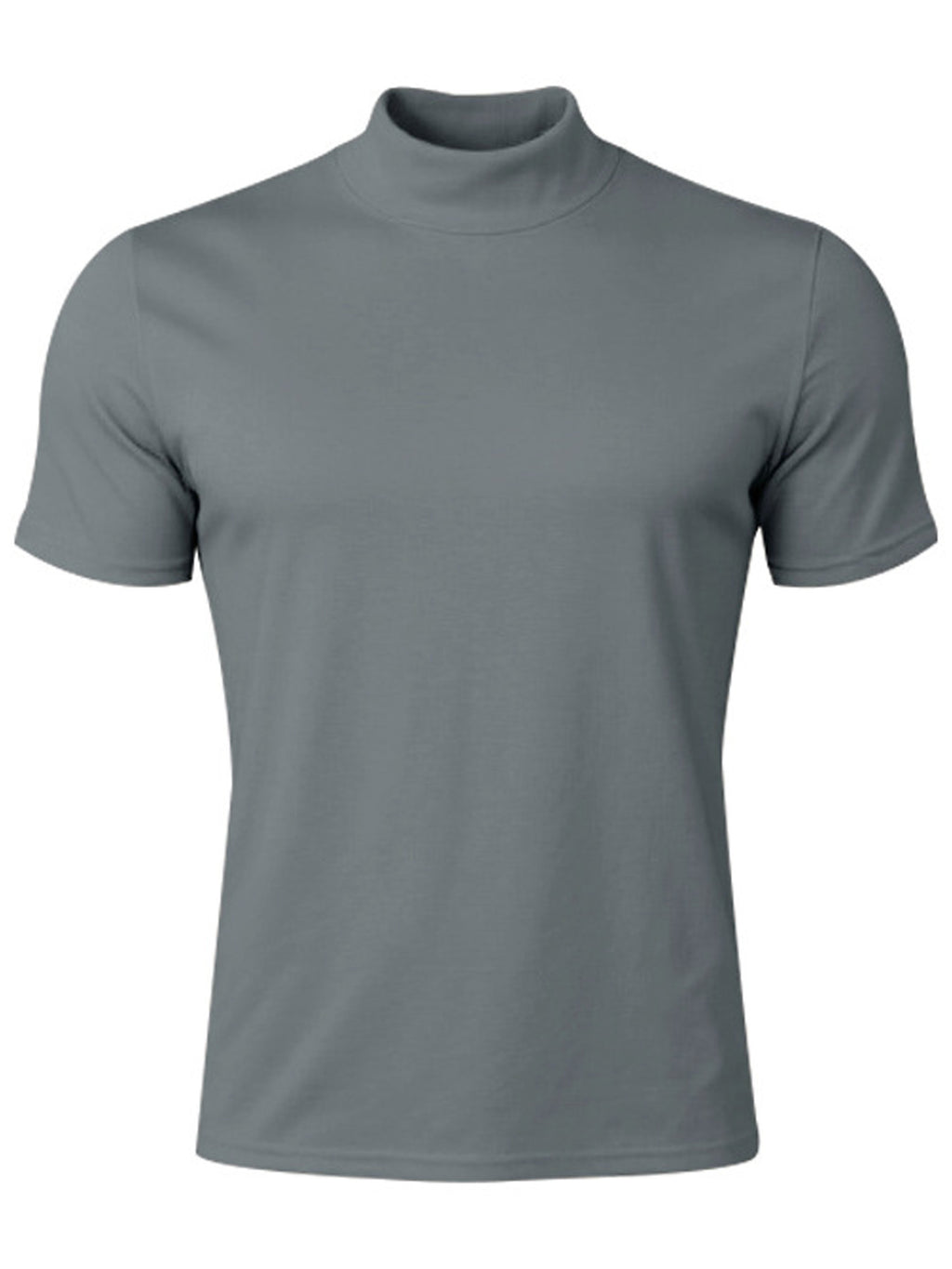 Stretch-T-Shirt mit Rollkragen