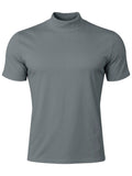 Stretch-T-Shirt mit Rollkragen