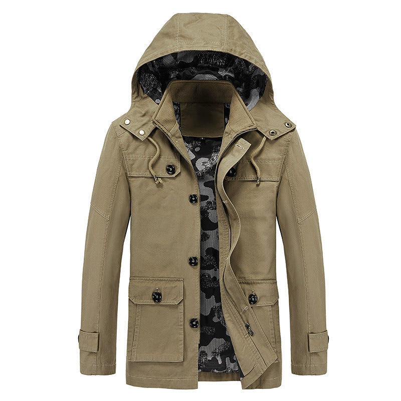 Trenchcoat für Herren, mittellang, Slim-Fit – Bild 5 | LuxeStyle