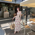 Trägerloses Blumenkleid mit A-Linie – Bild 1 | LuxeStyle