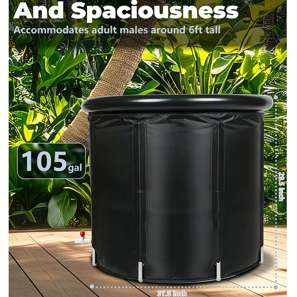 Eisbad-Tauchbecken für umfassende Erholung
