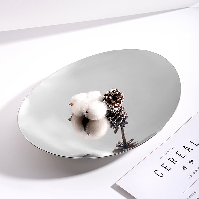 Ovale Edelstahl-Früchteplatte – Bild 5 | LuxeStyle