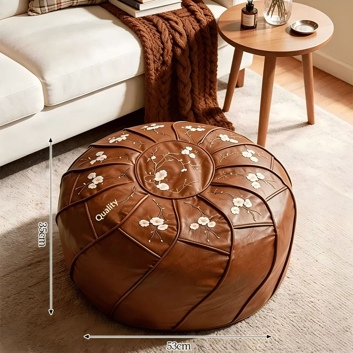 Leinwand-gestelltes Leder-Sessel mit Stauraum – Bild 9 | LuxeStyle