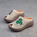 Retro Plateau-Schuhe im Ethno-Stil