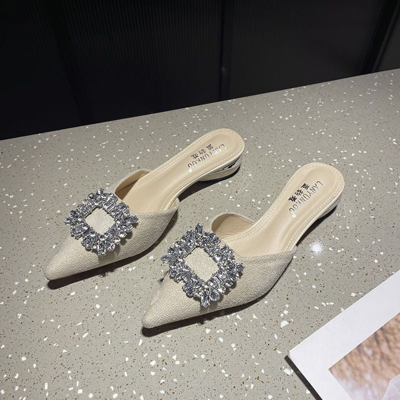 Halb-Slipper für Damen mit geschlossener Zehenpartie