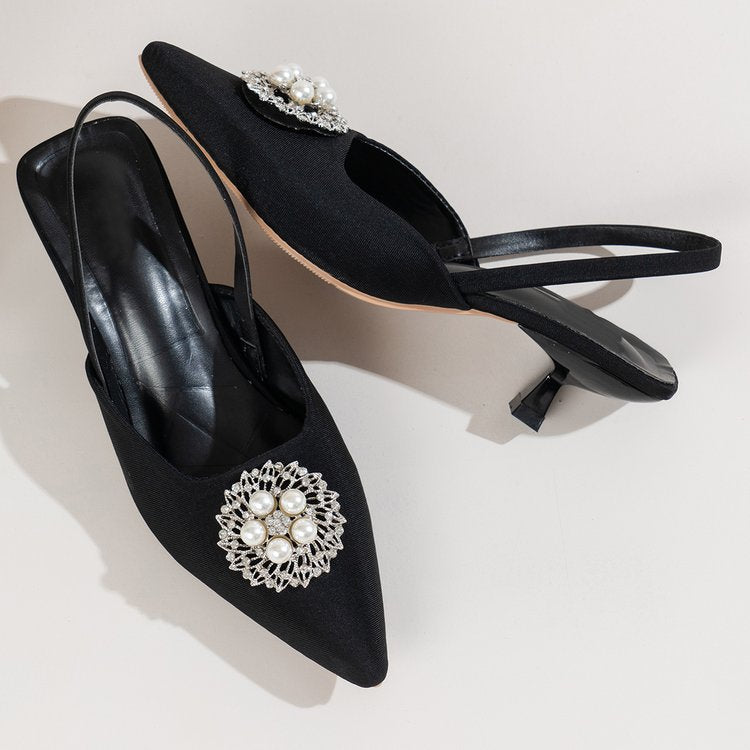 High-Heel Sandalen mit Strass-Spitze – Bild 2 | LuxeStyle