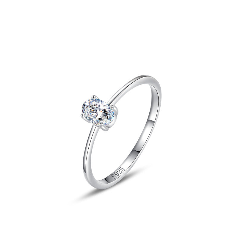 Eleganter Zirkonia Ring im koreanischen Stil