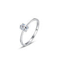 Eleganter Zirkonia Ring im koreanischen Stil