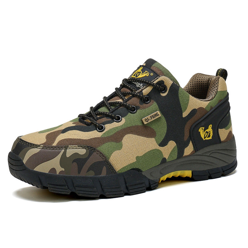 Tarnfarbene Trekking-Sneakers für Herren