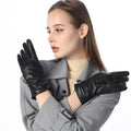 Warme Lederhandschuhe für Damen