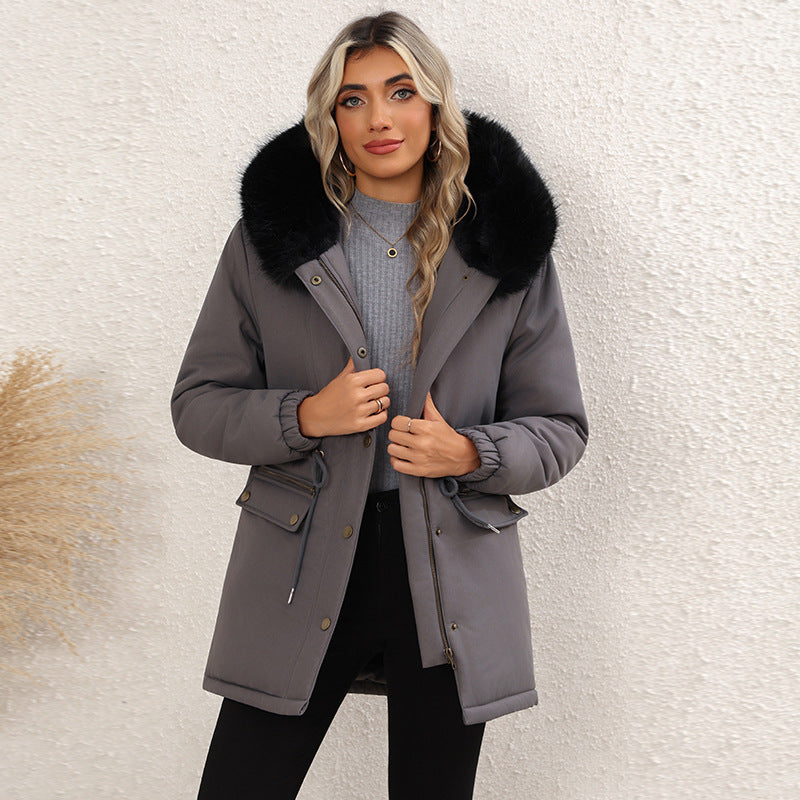 Fleecegefüllte Baumwolljacke mit Kapuze – Bild 2 | LuxeStyle