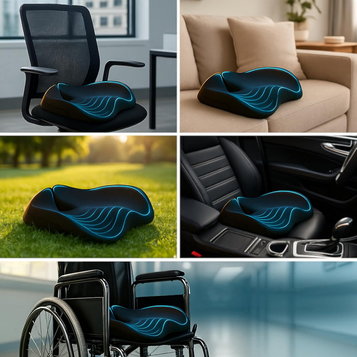 Memory Foam Kissen für Sitzkomfort – Bild 1 | LuxeStyle