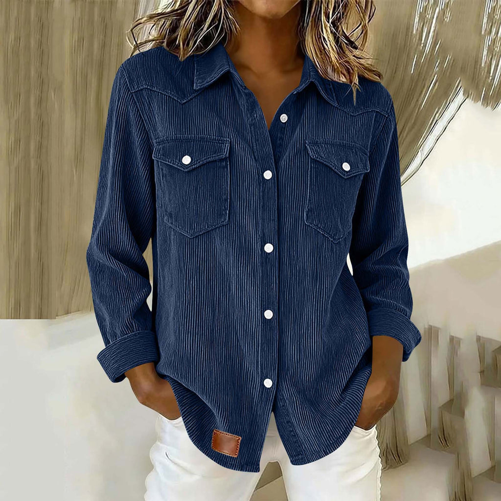 Elegante Langarm-Strickjacke für Damen