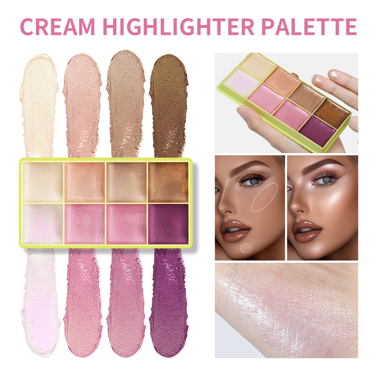 8-Farben Highlighting Puder für Ausstrahlung – Bild 1 | LuxeStyle