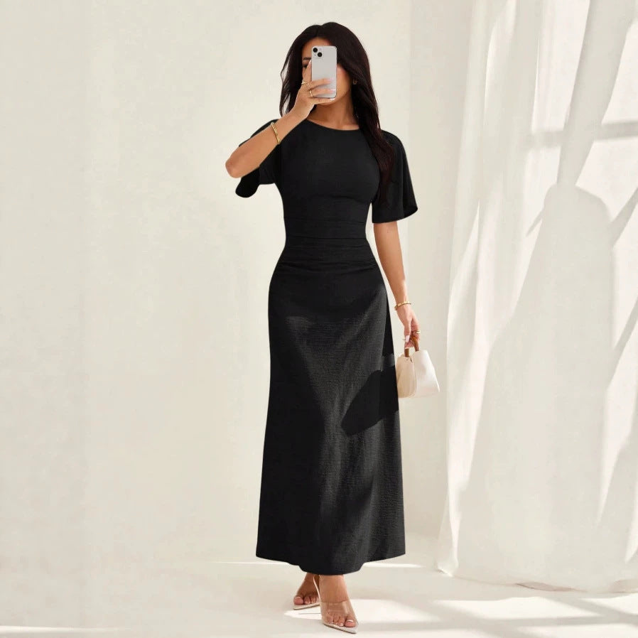 Elegantes Sommerkleid mit Prinzessinnenärmeln