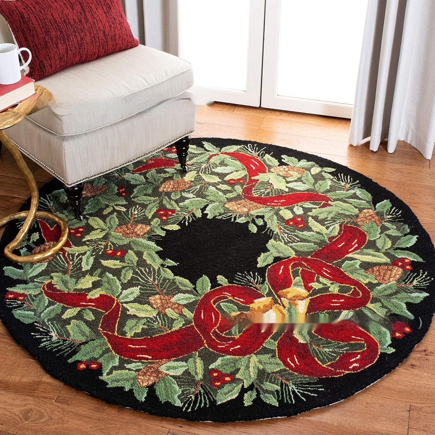 Weihnachts-Teppich, leicht zu reinigen