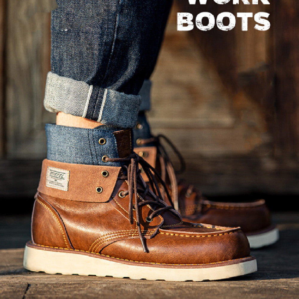Vintage Winterarbeitsschuhe Herren – Bild 7 | LuxeStyle