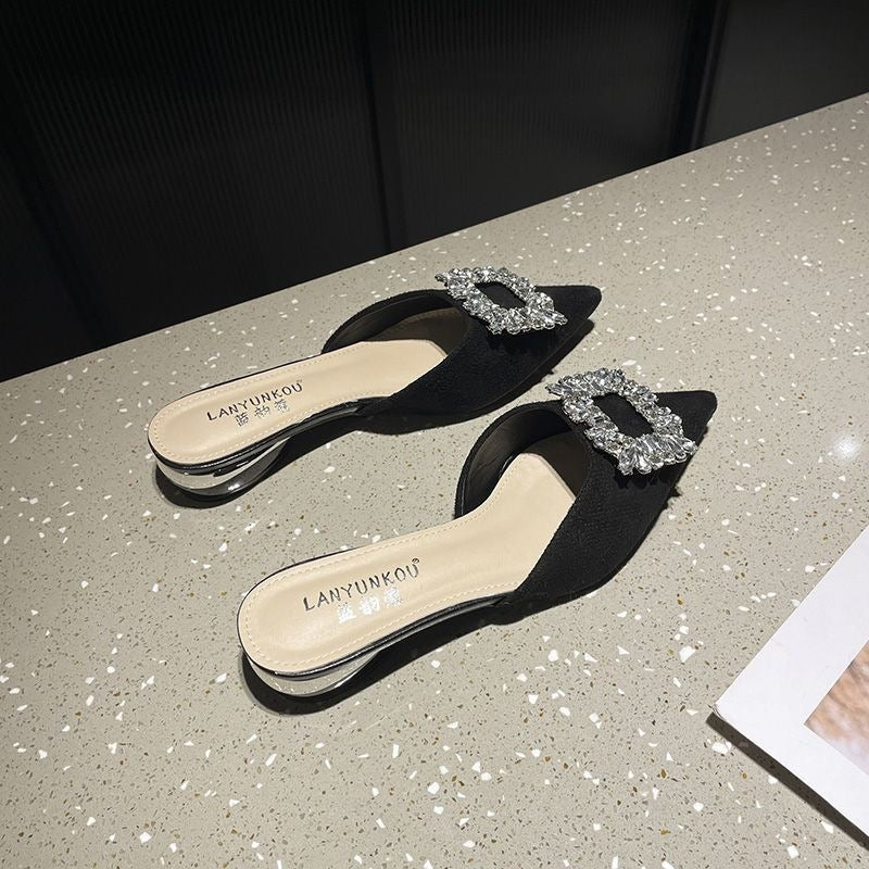 Halb-Slipper für Damen mit geschlossener Zehenpartie