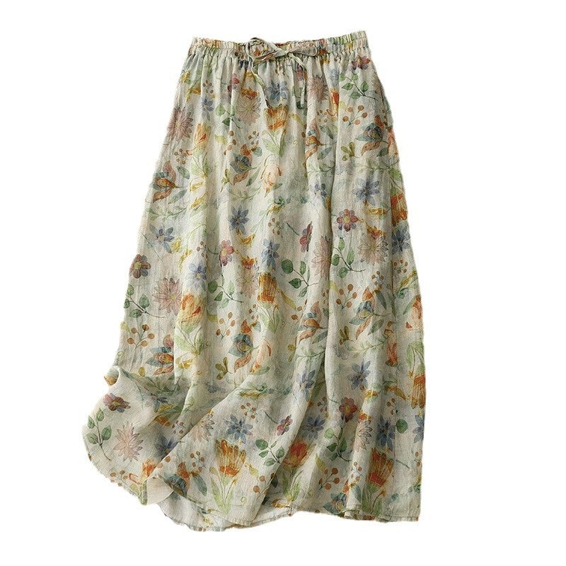 Elegantes Sommerkleid aus Baumwolle