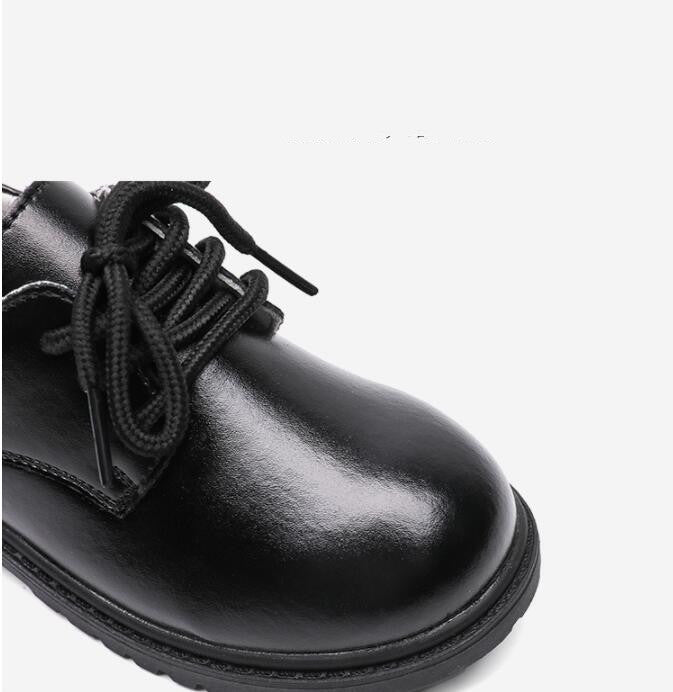 Kinder-Herbstschuhe, Schwarzleder