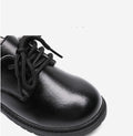 Kinder-Herbstschuhe, Schwarzleder