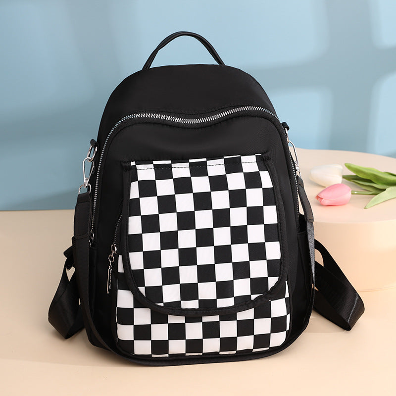 Leichter Nylon-Rucksack mit Kontrastfarben – Bild 3 | LuxeStyle