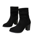 Plus-Grössen Damenstiefel mit Blockabsatz – Bild 1 | LuxeStyle