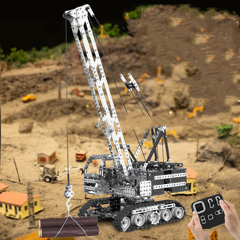 Kran Raupenfahrzeug 3D-Metallbausatz RC | LuxeStyle